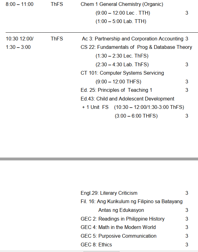 INTEGRATED CLASS SCHEDULE SUMMER 2020 – Capitol University