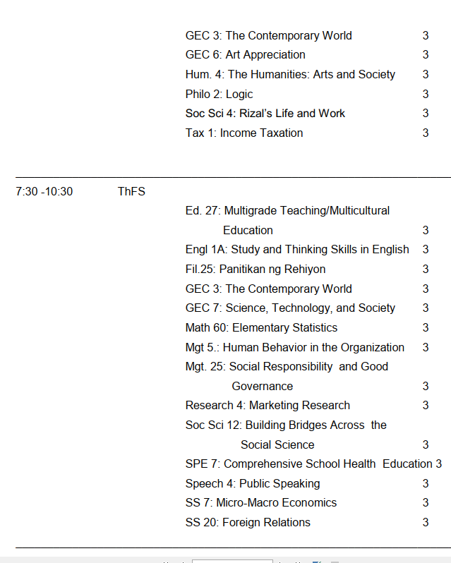 INTEGRATED CLASS SCHEDULE SUMMER 2020 – Capitol University